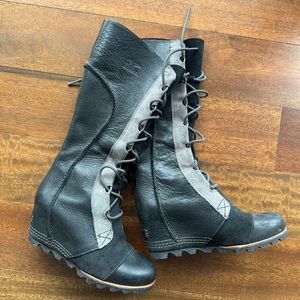 Sorrel Cate the Great Tall Wedge Boots size 8